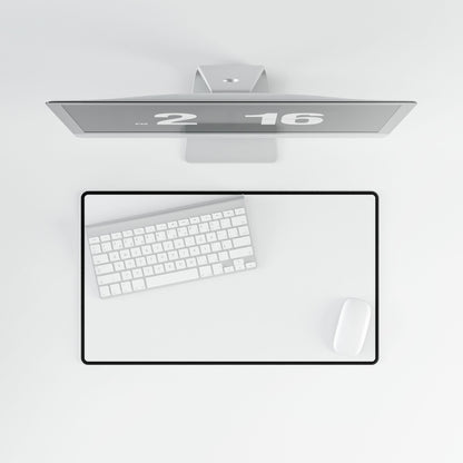 White Desk Mat Minimalist Office Teacher Decor Gift Medium & Large