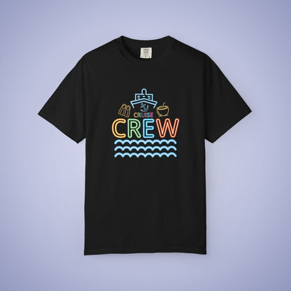 Cruise Crew Neon Comfort Colors T Shirt Fun Group Family Matching Vacation Shirt Unisex