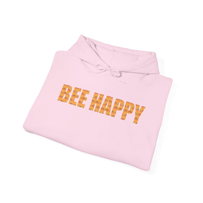 Bee Happy Sweet As Honey Honeycomb Word Art Design Hoodie Sweatshirt