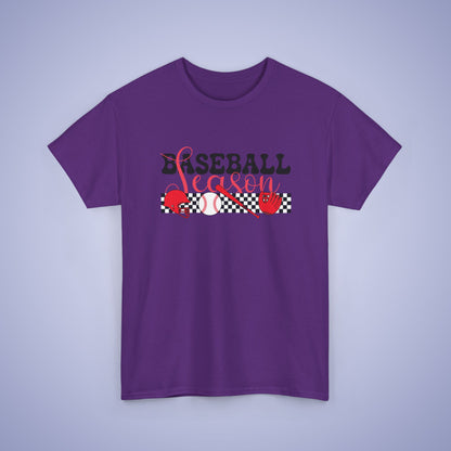 Baseball Season Graphic Checkered Unisex T Shirt