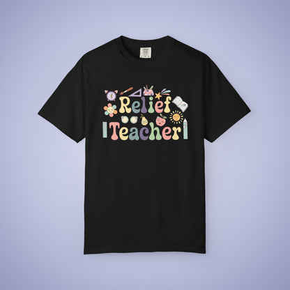 Relief Teacher T Shirt Retro Comfort Colors Unisex Back to School