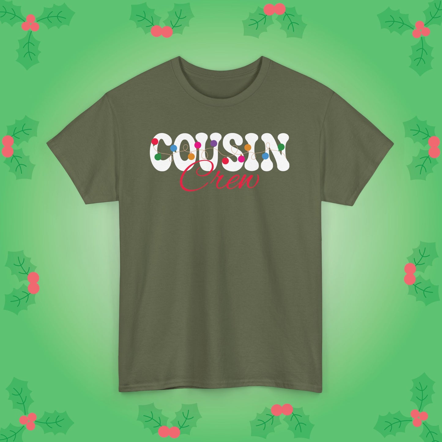 Cousin Crew Christmas Lights White Family Matching Unisex T Shirt