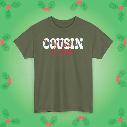 Cousin Crew Christmas Lights White Family Matching Unisex T Shirt