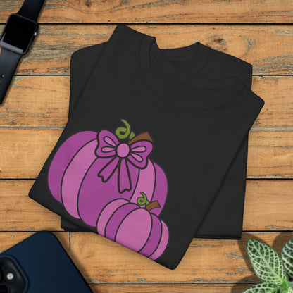 Thanksgiving Fall Inspired Halloween Purple Pumpkin Unisex T Shirt