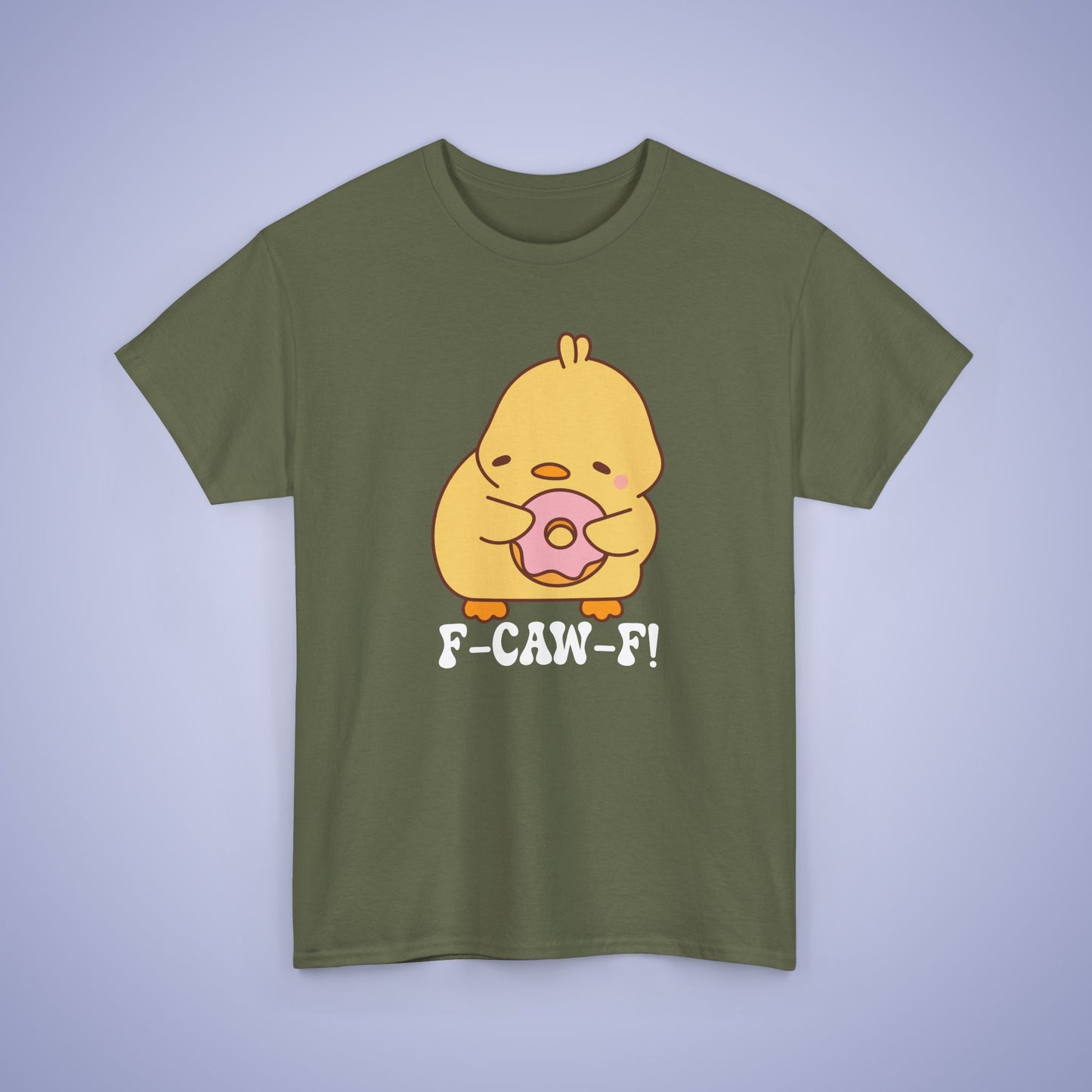 Donut Lover F CAW F White Cute Funny Chick Unisex Chicken T Shirt