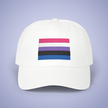 Gender Fluid Flag Pride Month Embroidered Classic Dad Cap Unisex Coloured Embroidery