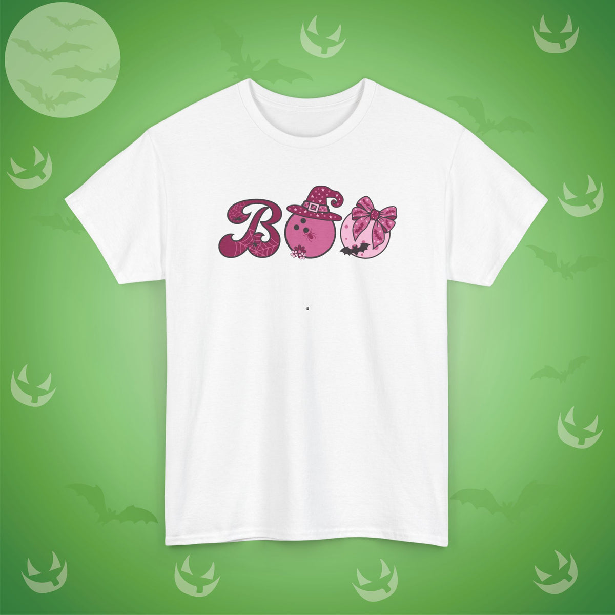 Bowling BOO T-Shirt | Girly Coquette Halloween Design