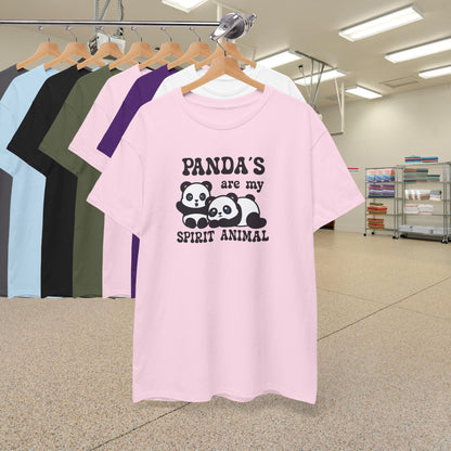 Panda's Are My Spirit Animal National Panda Day Unisex T Shirt