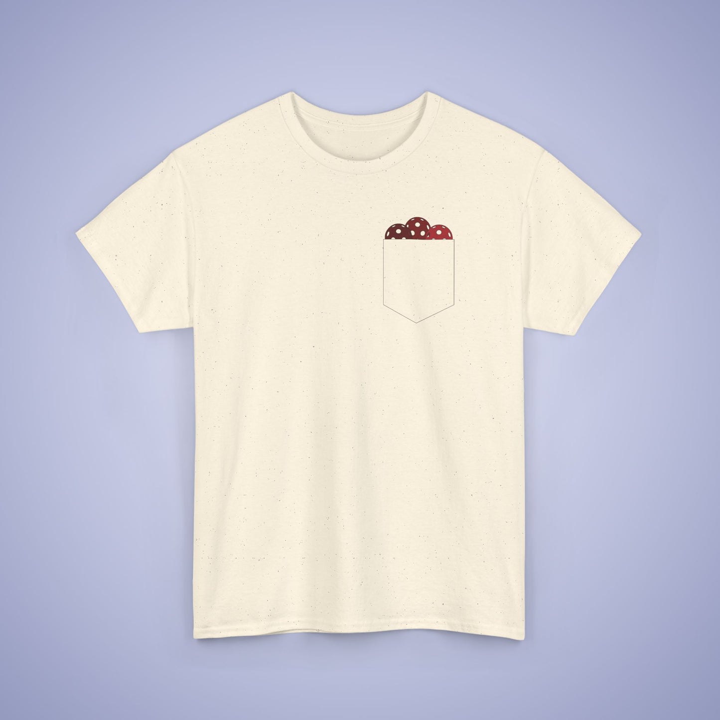 Pickleball Pocket Design T Shirt Red Graphic Design