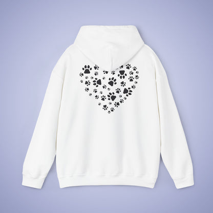 Dog Vet Hooded Sweatshirt Veterinarian Gift Double Sided Paw Prints