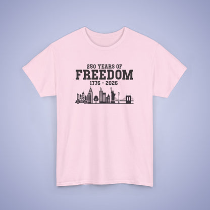 250 Years of Freedom Silhouette Style USA Celebration Unisex T Shirt