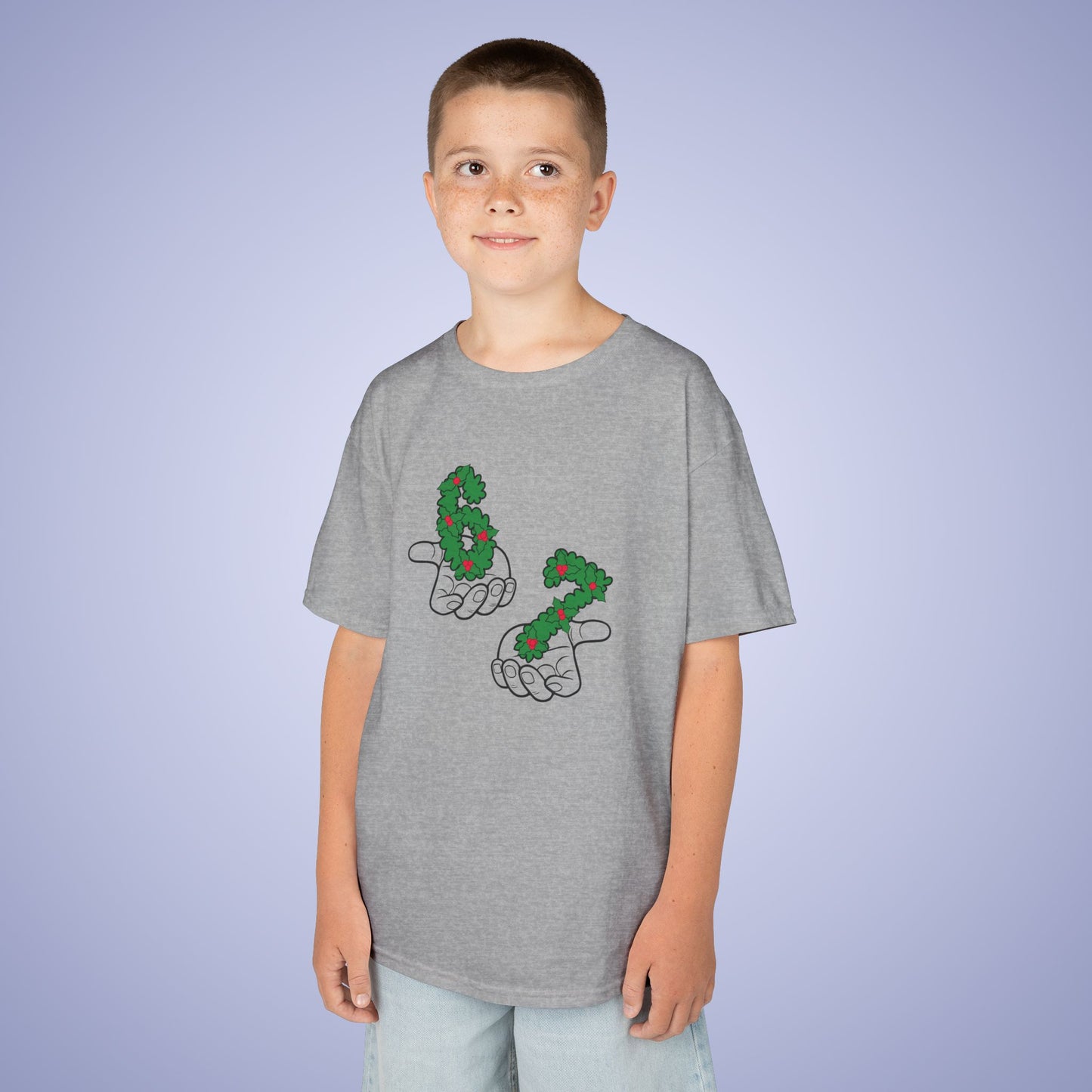 Holly Christmas 67 Tee Fun Trending Kids Cotton T Shirt Six Seven Youth