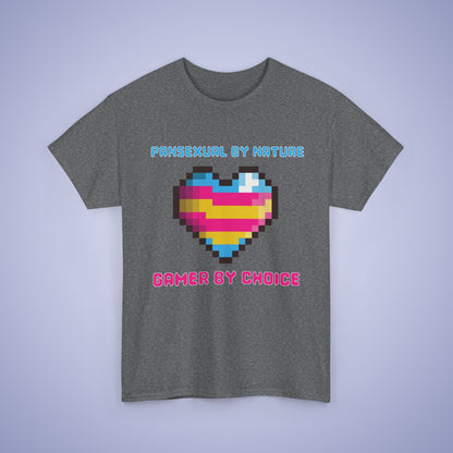 Pansexual By Nature Gamer By Choice LGBT Pride Month Matching  T Shirt Unisex