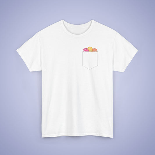 Pickleball Pocket Design T Shirt Coloured Graphic Design