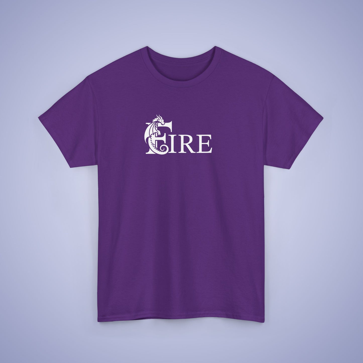 Fire Word Art Text Dragon Lover Unisex T Shirt