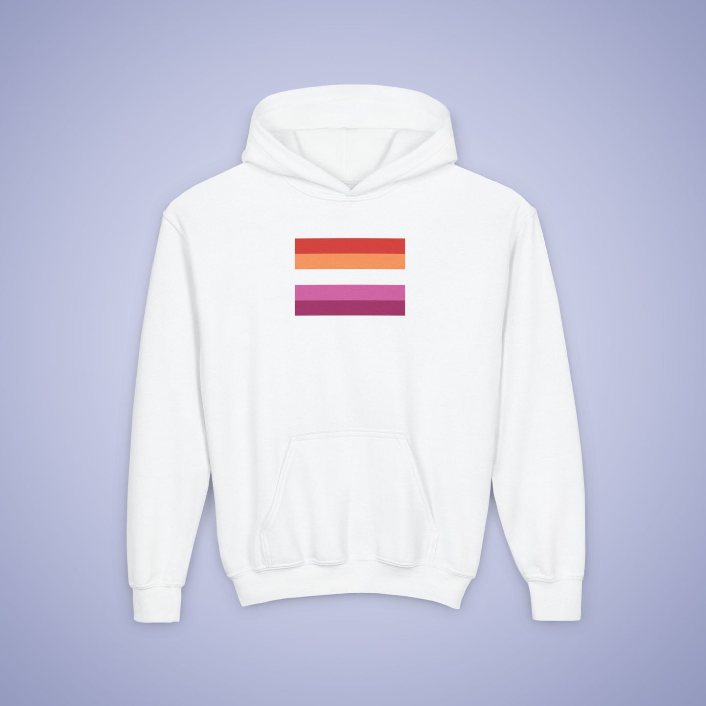 Lesbian Pride Kids Cotton Hoodie LGBTQ Pride Month