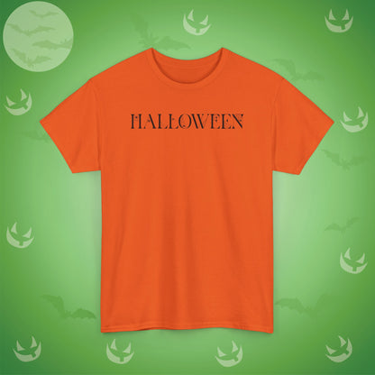 Halloween Spider Word Art Black Unisex T Shirt