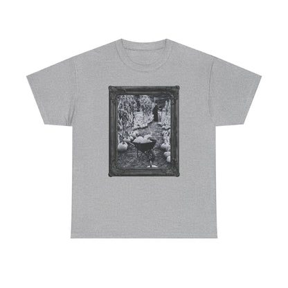 A Reaper in the Pumpkin Patch Spooky Halloween T-Shirt | Photographic Design