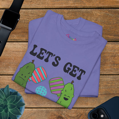 Lets Get Pickled Funny Pickleball Lover Gift Tee Graphic Design T Shirt