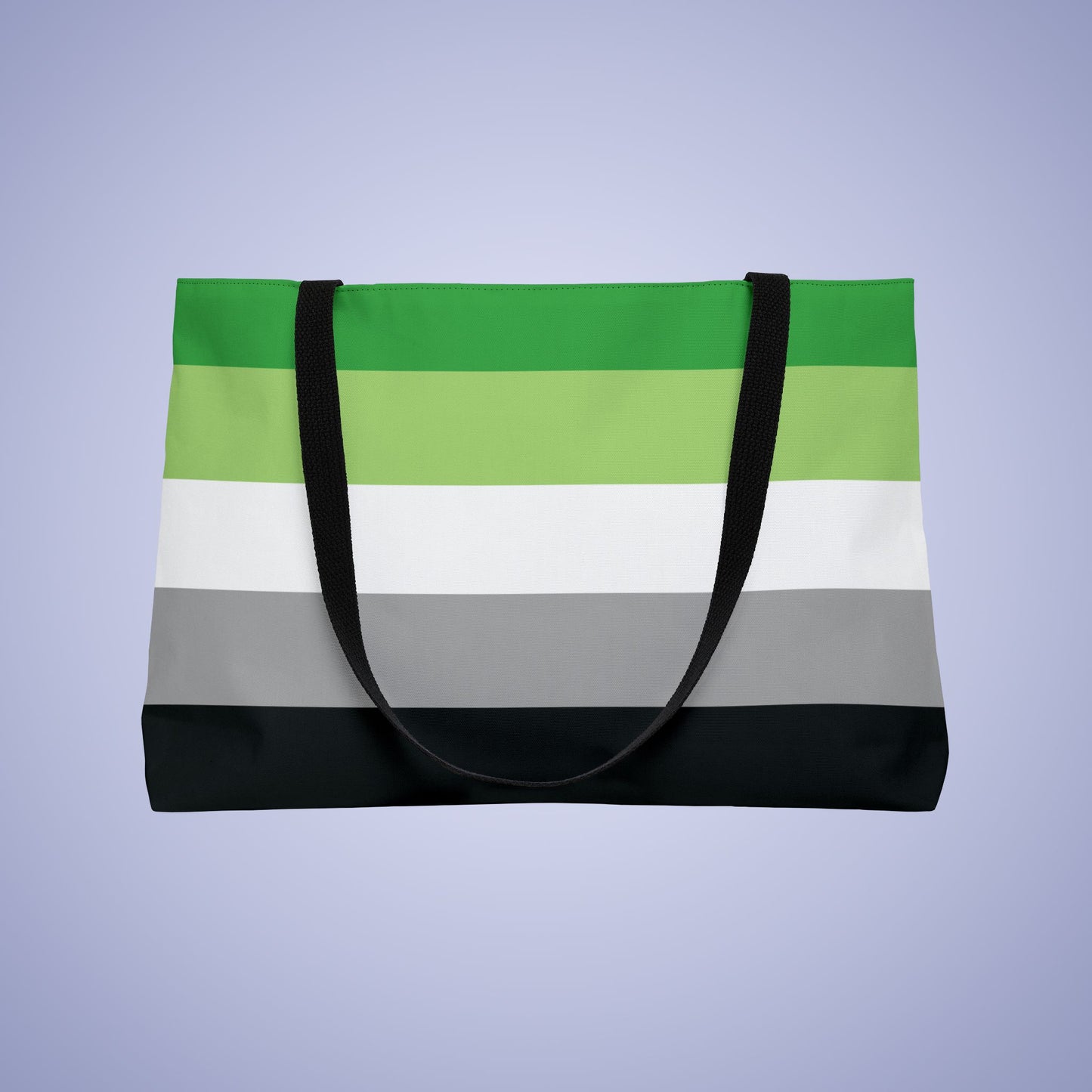 Aromantic Pride Month Weekender Large Beach Bag Tote