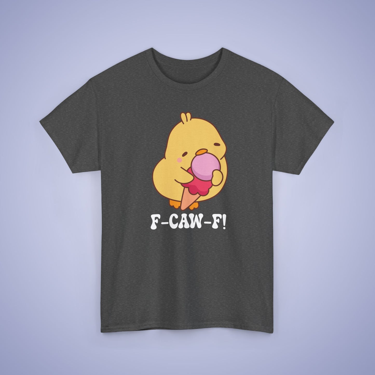 Pink Ice Cream Lover F CAW F White Cute Funny Chick Unisex Chicken T Shirt