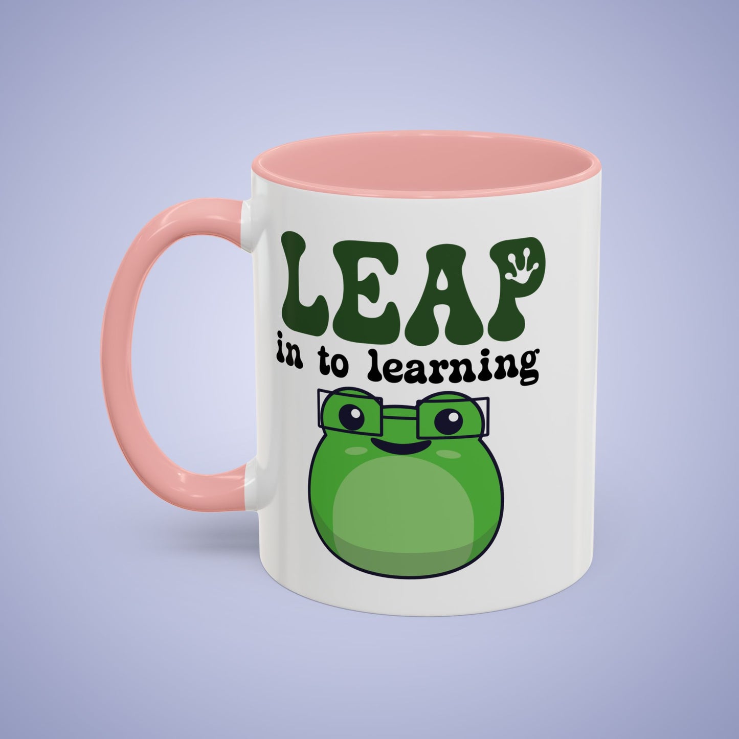 Leap into Learning Teacher Frog Lover Gift Coffee Mug Ceramic