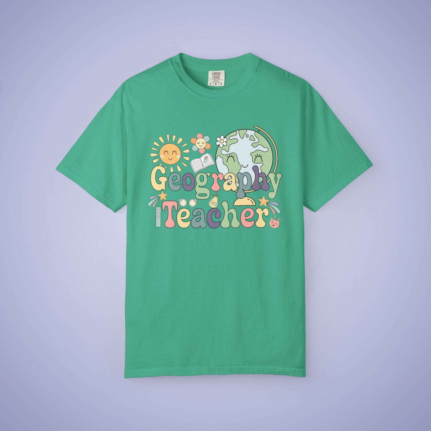 Geography Teacher T Shirt Retro Comfort Colors Unisex Back to School
