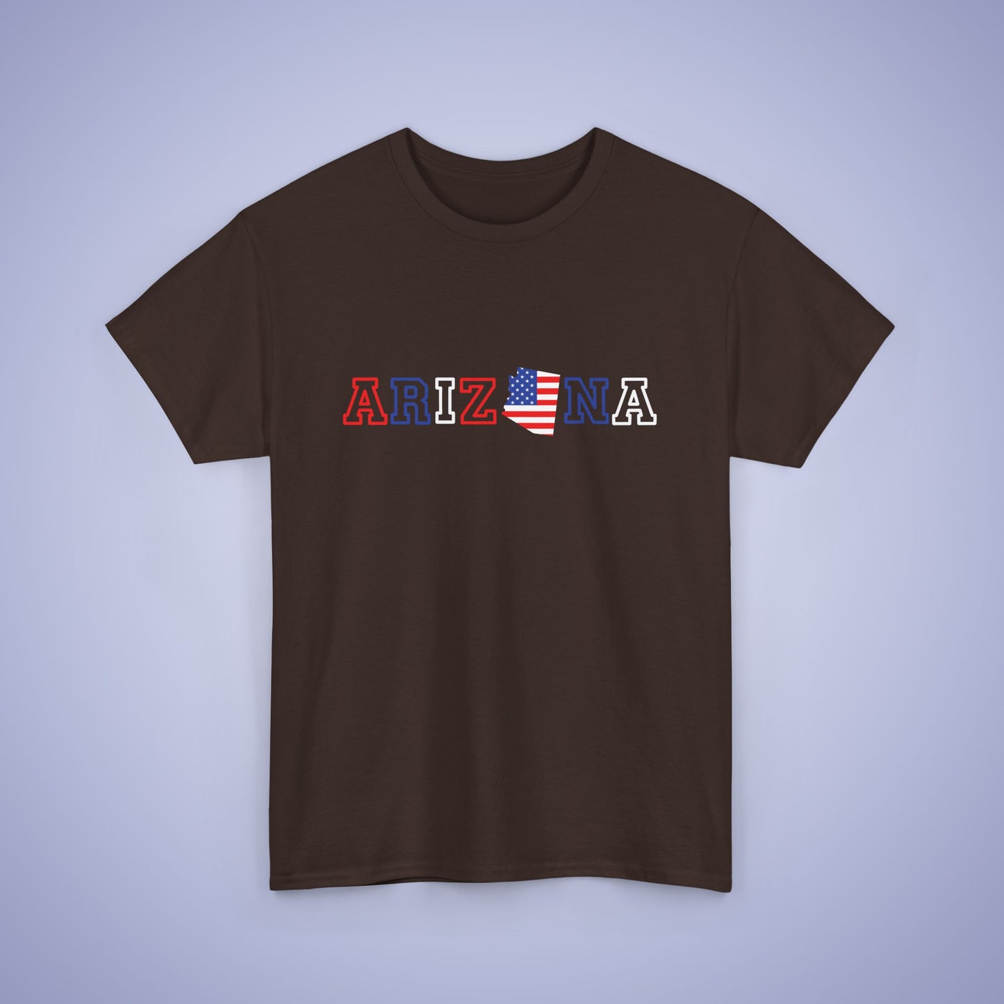 Arizona Map Text Art Proud American Unisex T Shirt