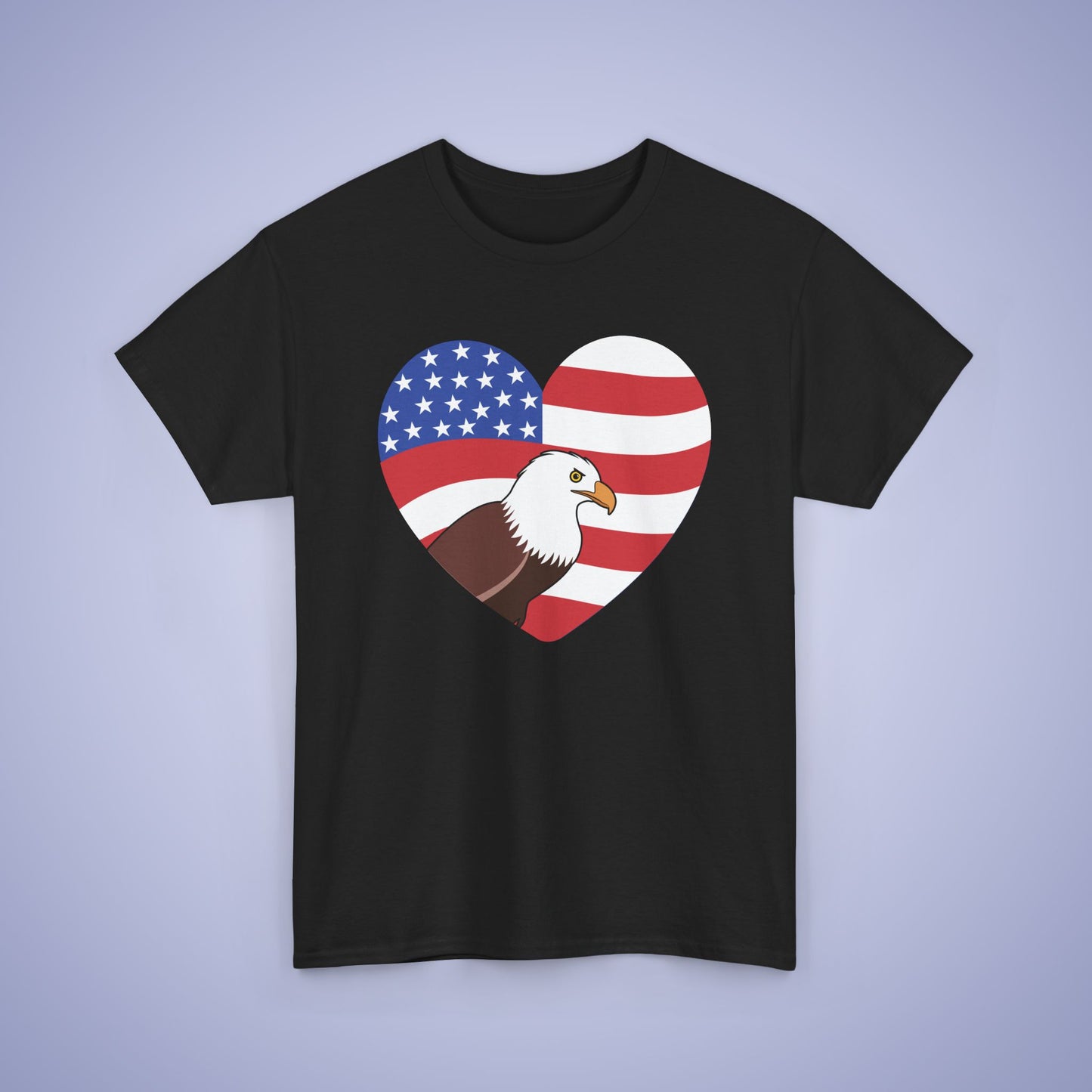 American Eagle Heart 250 Years of Freedom USA Celebration Unisex T Shirt