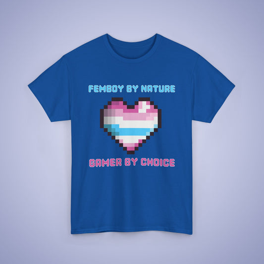 Femboy By Nature Gamer By Choice LGBT Pride Month Matching  T Shirt Unisex