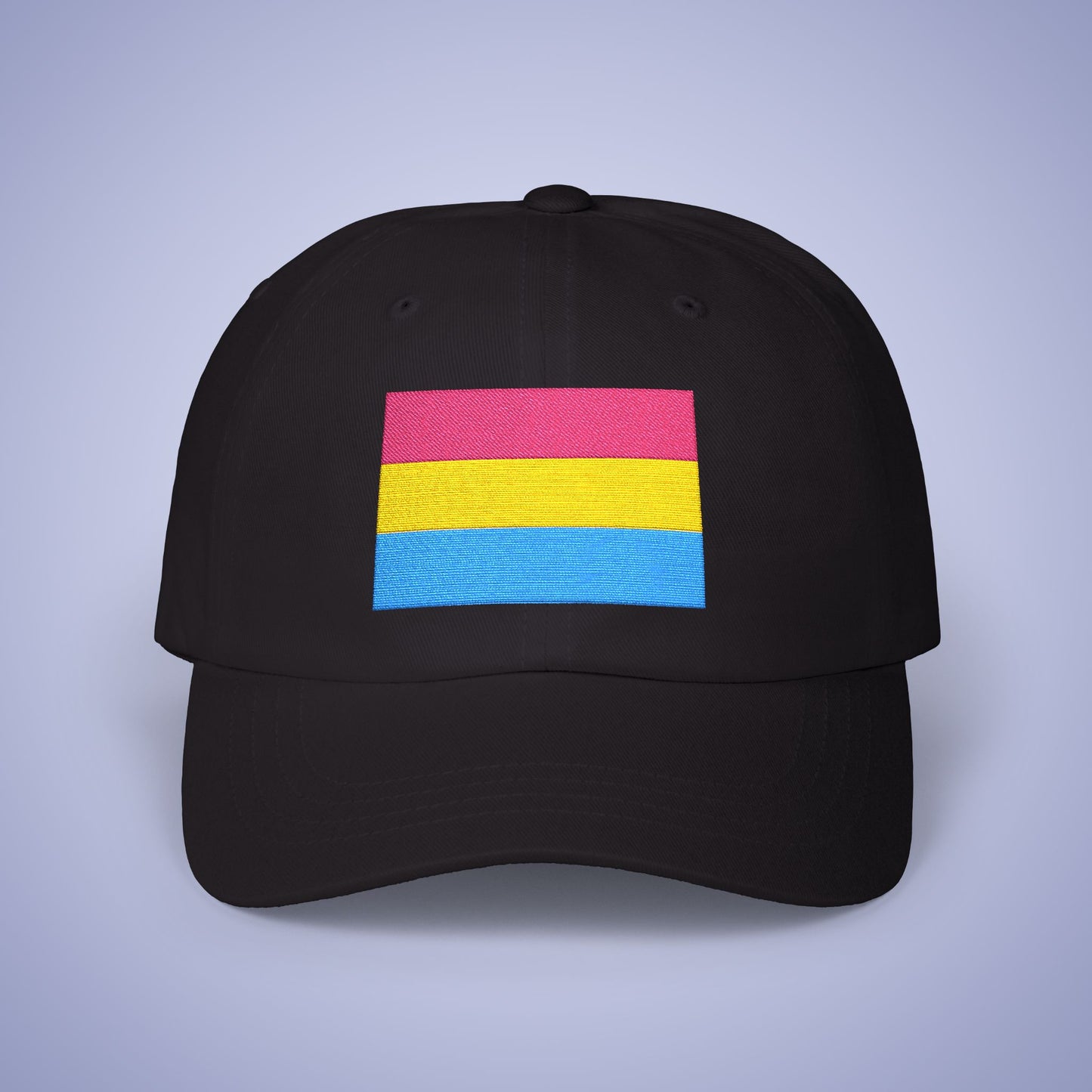Pansexual  Flag Pride Month Embroidered Classic Dad Cap Unisex Coloured Embroidery