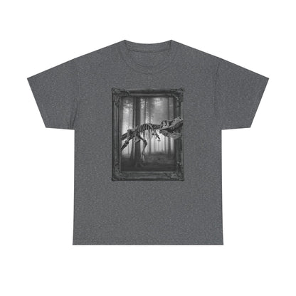 Stalking Skeletal T-Rex Halloween T-Shirt | Dinosaur Photographic Design