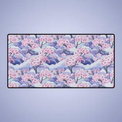 Cherry Blossom Desk Mat Floral Design Mothers Day Gift