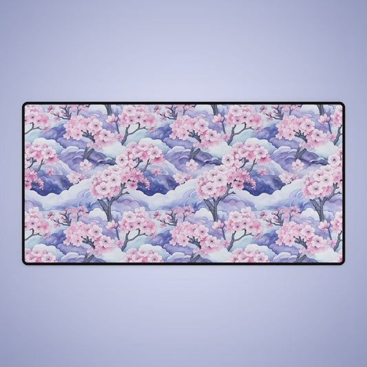 Cherry Blossom Desk Mat Floral Design Mothers Day Gift