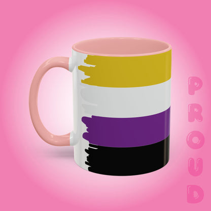 Non Binary Paint Style Coffee Mug