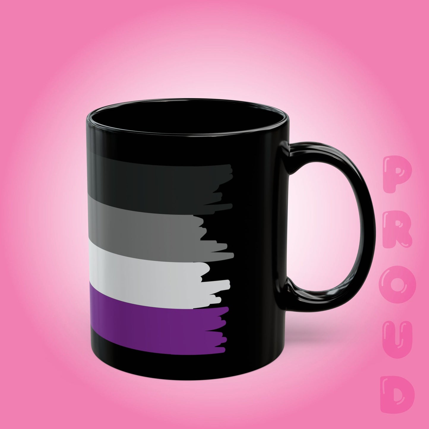 Asexual Pride Month LGBTQ Trans Black 11oz or 15oz Coffee Mug