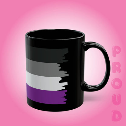 Asexual Pride Month LGBTQ Trans Black 11oz or 15oz Coffee Mug