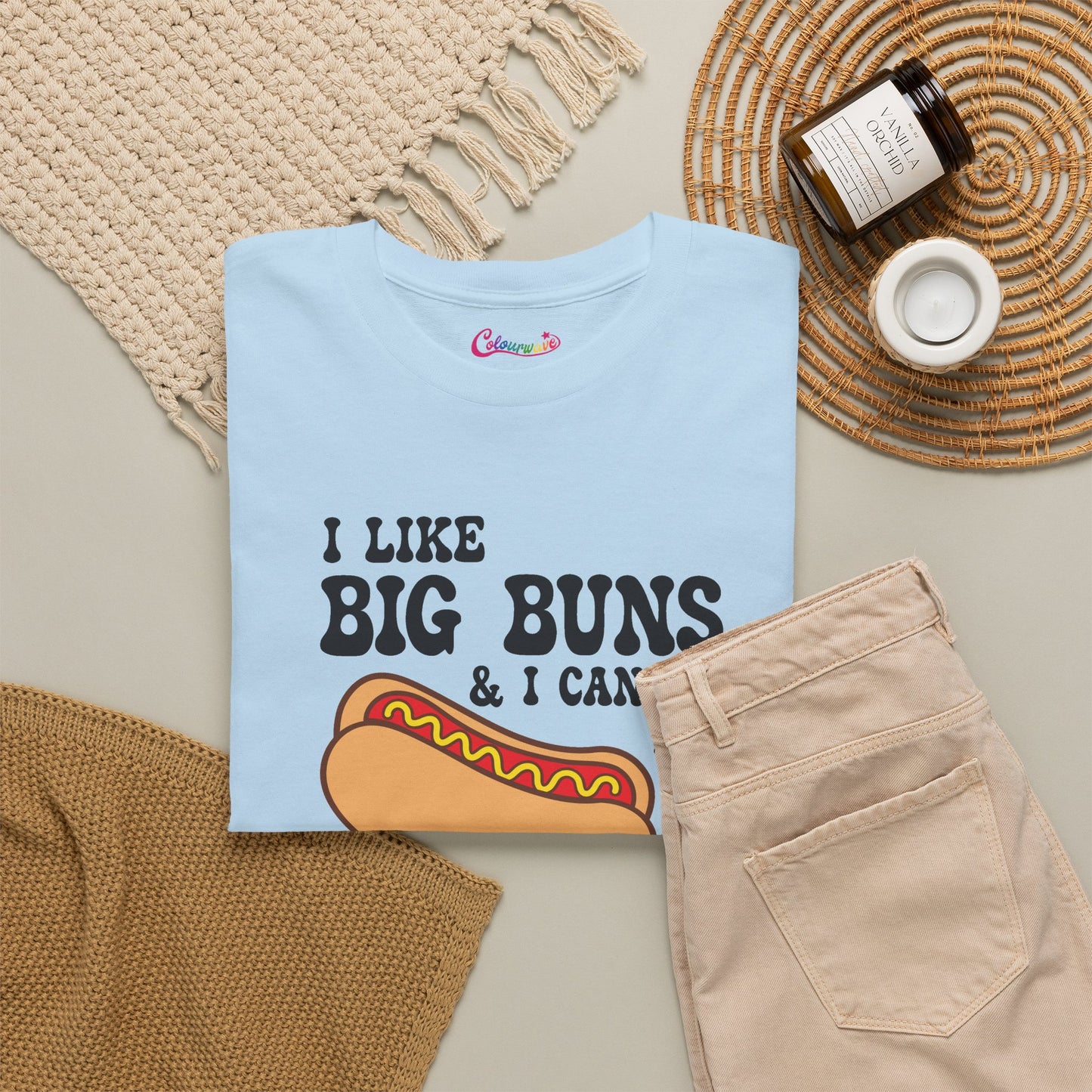I like Big Buns and I Cannot Lie Funny Hot Dog T-Shirt | Hot Dog Lover Gift Black