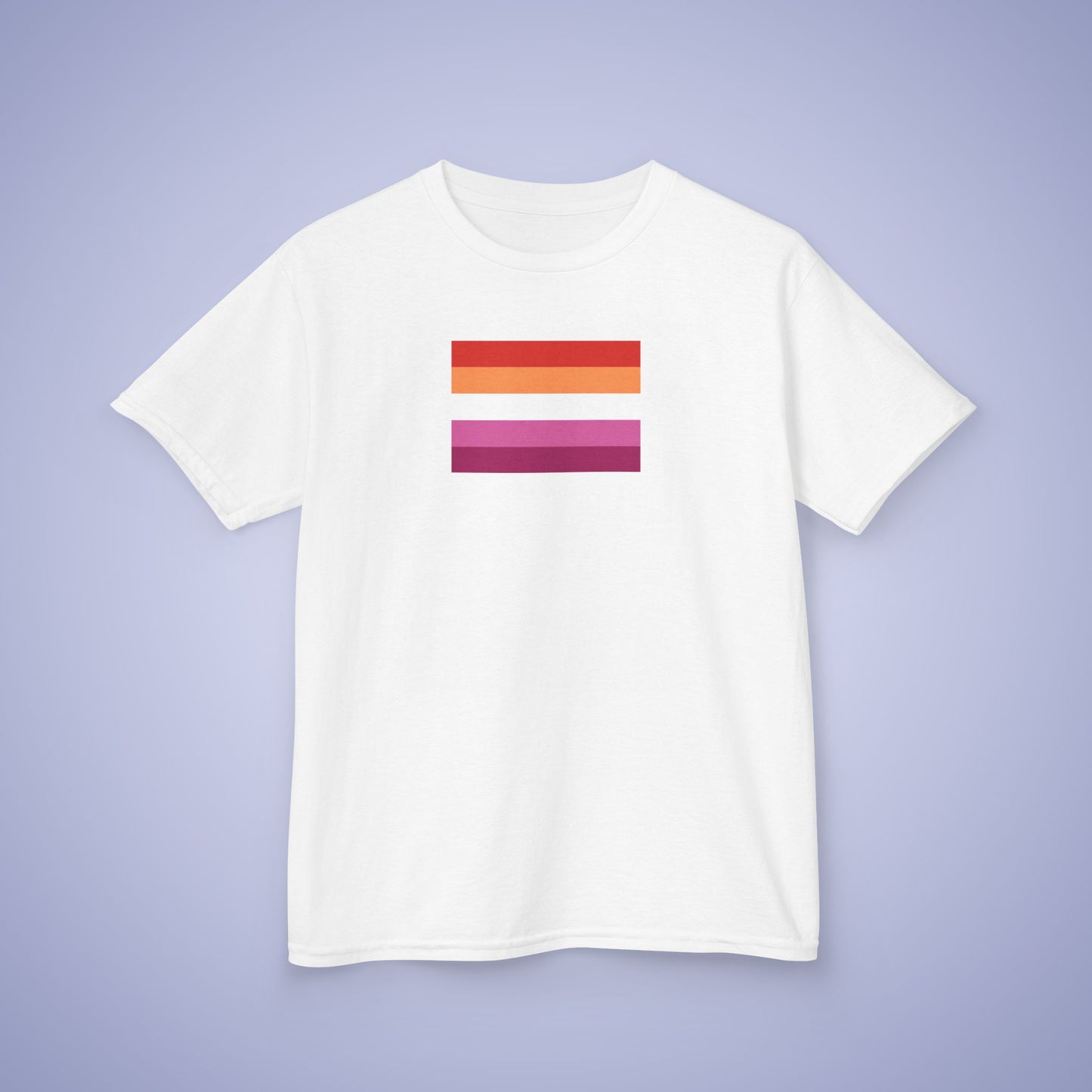 Lesbian Flag Pride Kids Cotton T Shirt LGBTQ Pride Month