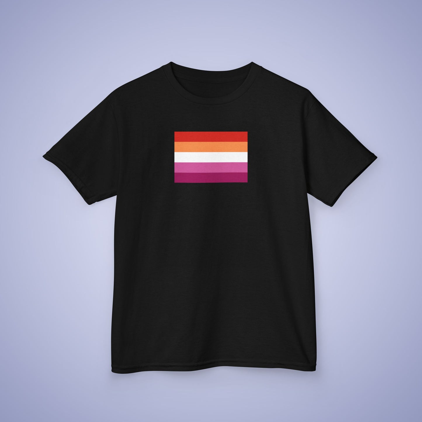 Lesbian Flag Pride Kids Cotton T Shirt LGBTQ Pride Month