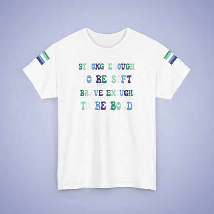 Strong Enough to be Soft Gay Men LGBT Pride Month Matching  T Shirt Unisex