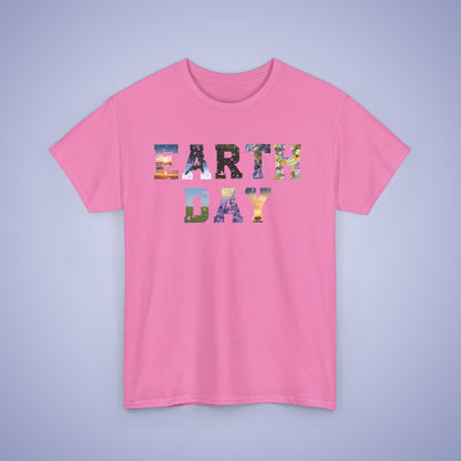Earth Day Photographic Text Art Unisex Oversized T Shirt