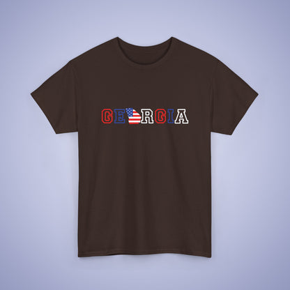 Georgia Map Text Art Proud American Unisex T Shirt