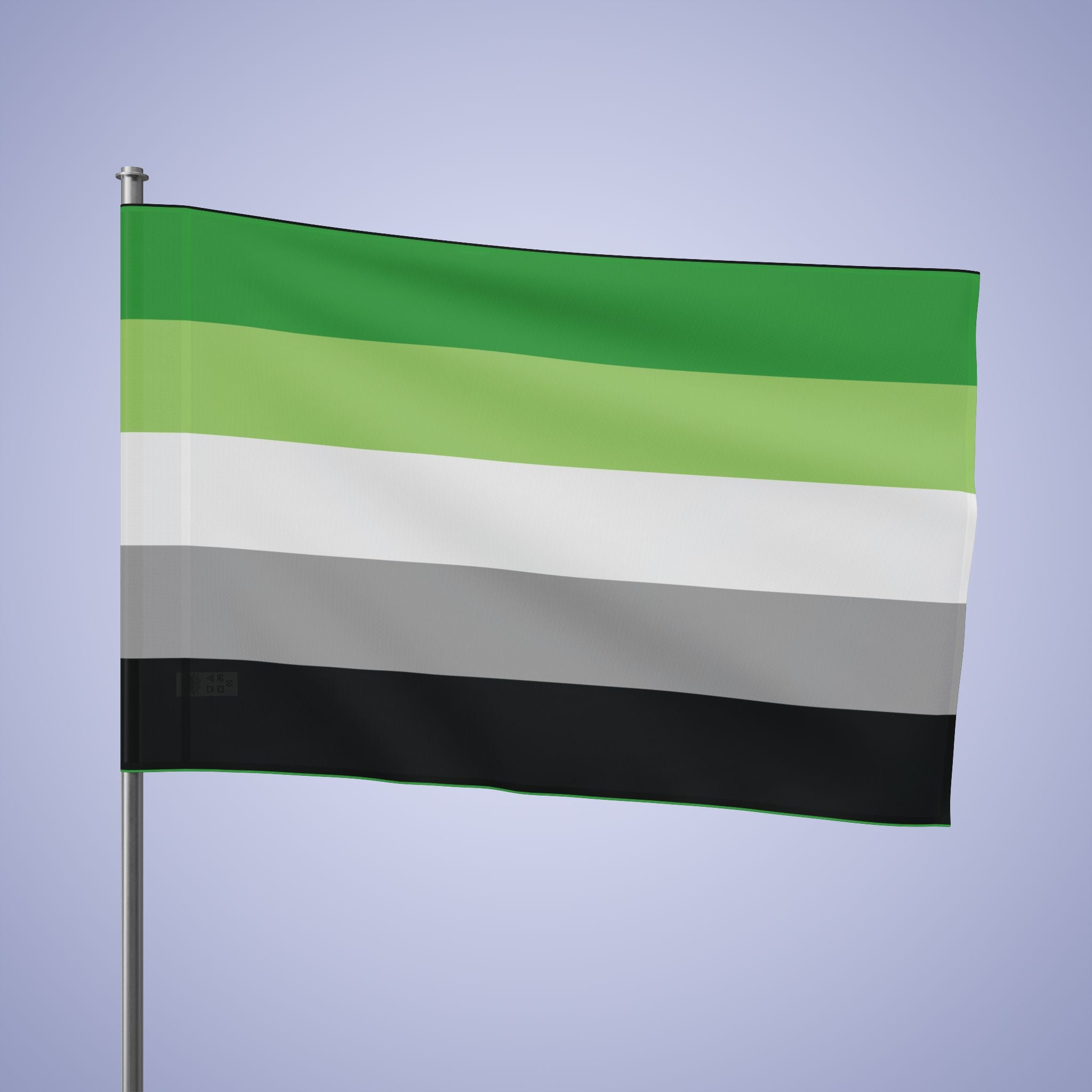 Aromantic Pride Month Flag Banner Small Medium & Large