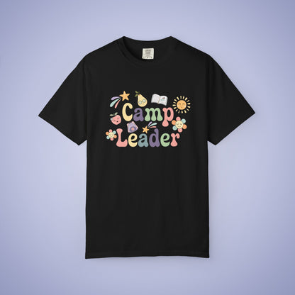 Camp Leader Teacher T Shirt Retro Comfort Colors Unisex Back to School