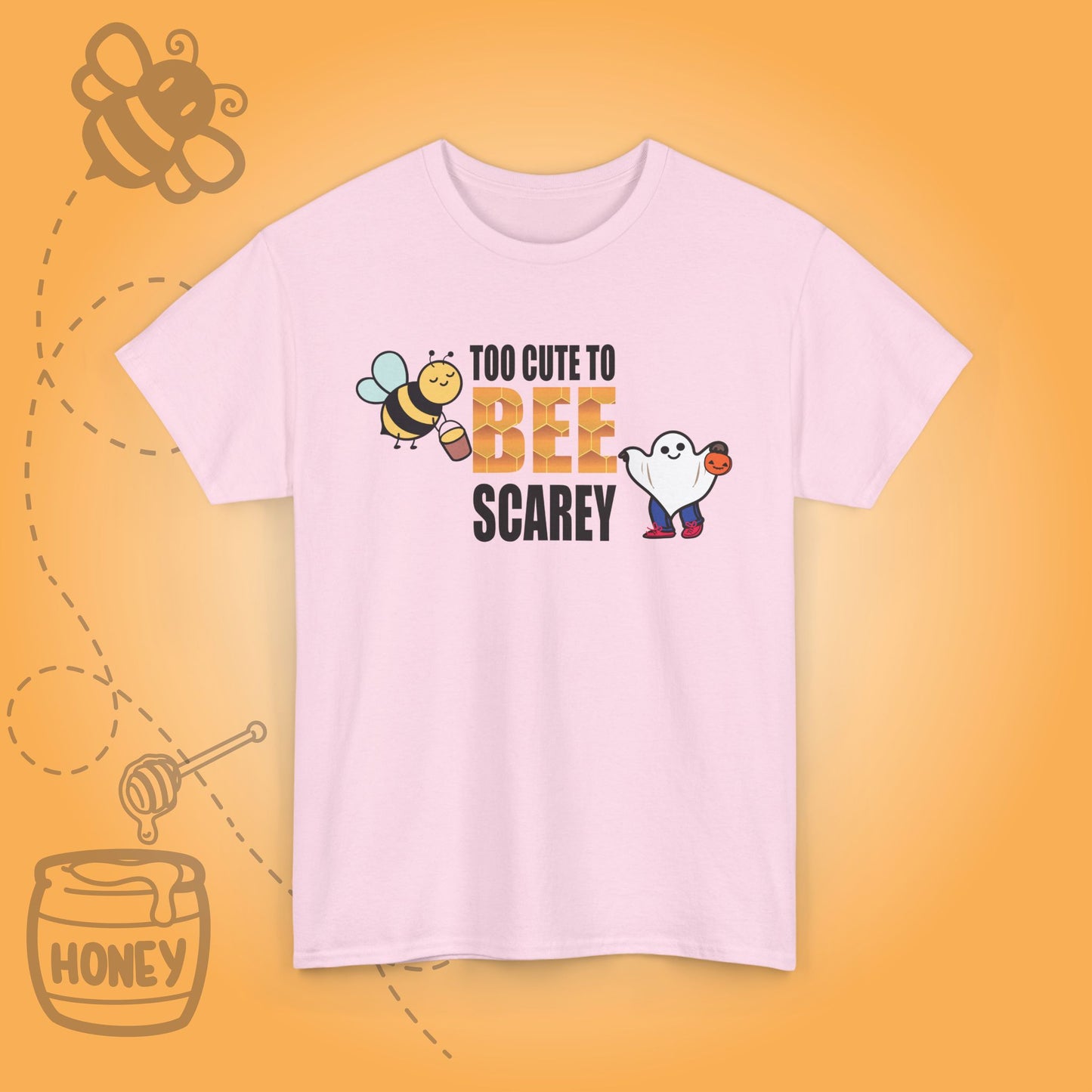 Too Cute to Bee Scarey Sweet As Honey Funny Halloween Bee Lover Design Unisex T Shirt