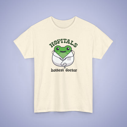 Hopitals Hottest Doctor Gift Graphic Tee Frog Lover Funny Unisex T Shirt