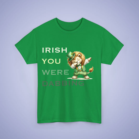 Irish You Were Dabbing Lion Unisex T-Shirt