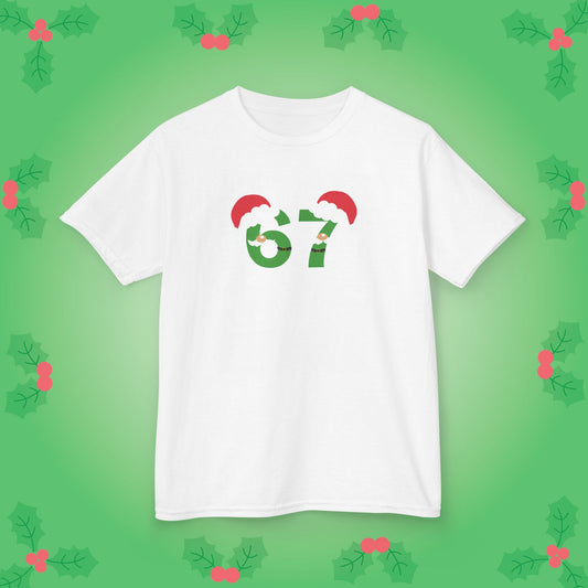 Santa Character Christmas 67 Tee Fun Trending Kids Cotton T Shirt Six Seven Youth