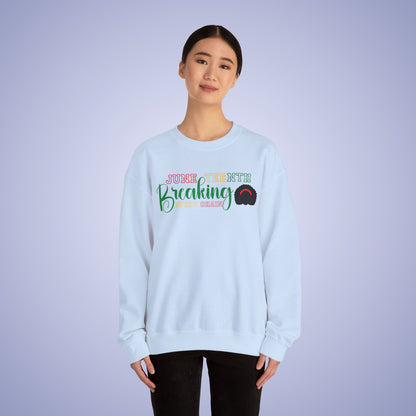 Breaking Every Chain Juneteenth Unisex Crewneck Oversized Sweatshirt